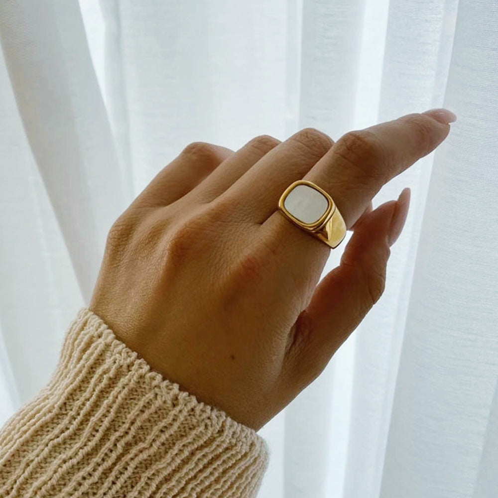 Luxe Ocean Gold Ring
