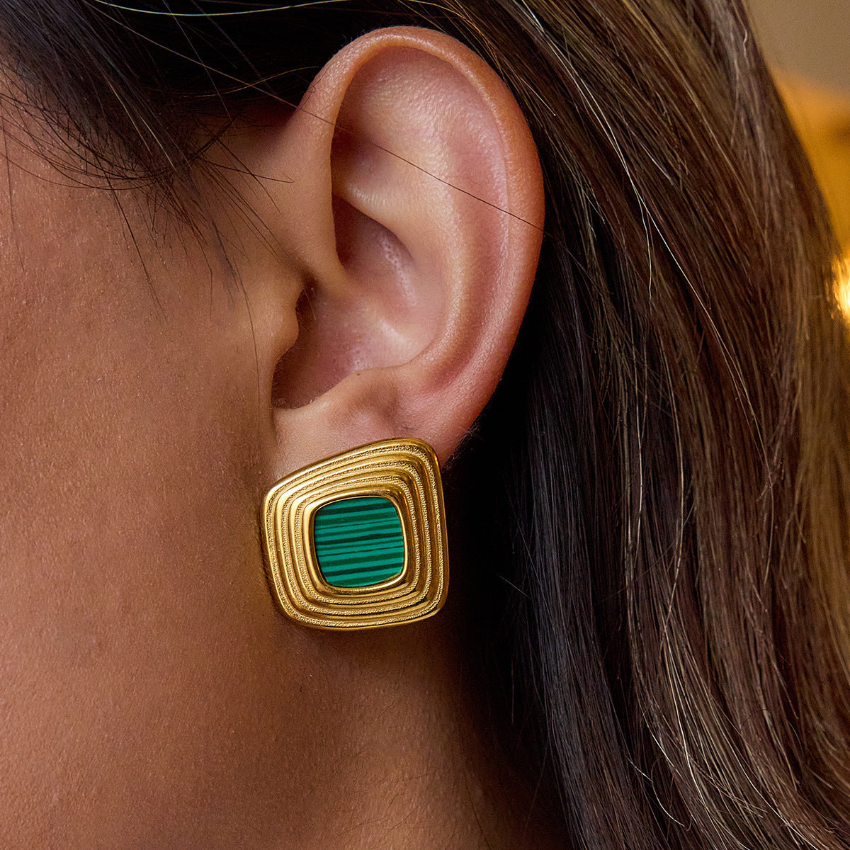Luxe Geometric Gold Earrings