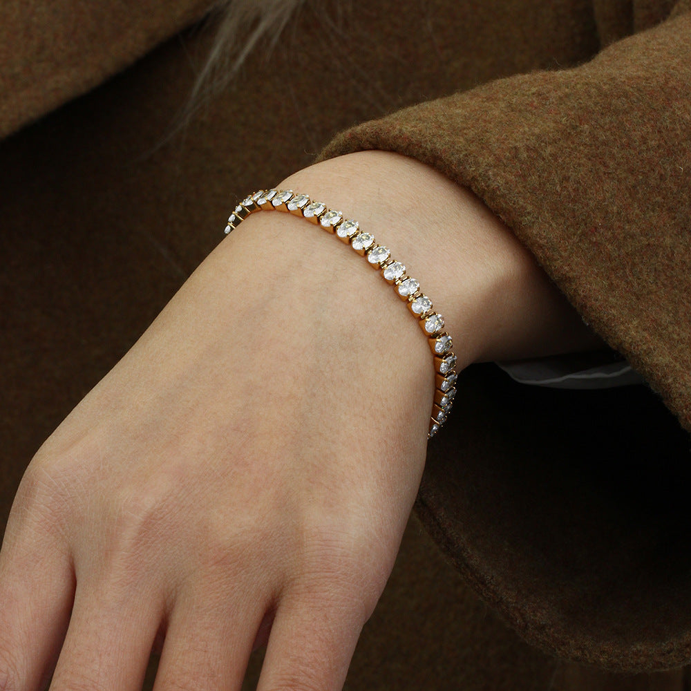 Radiant Wisteria Tennis Bracelet
