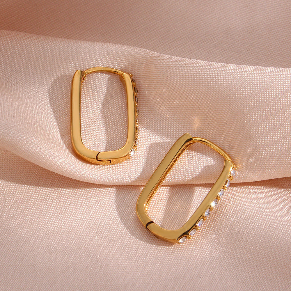 Maya Dazzling Gold Hoops