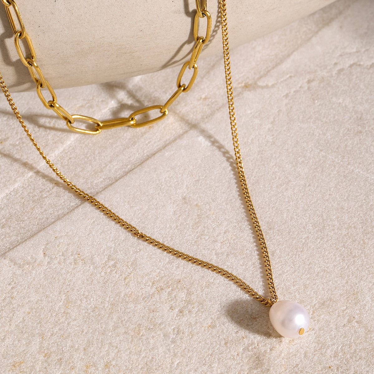 Ocean Whisper Pearl Necklace