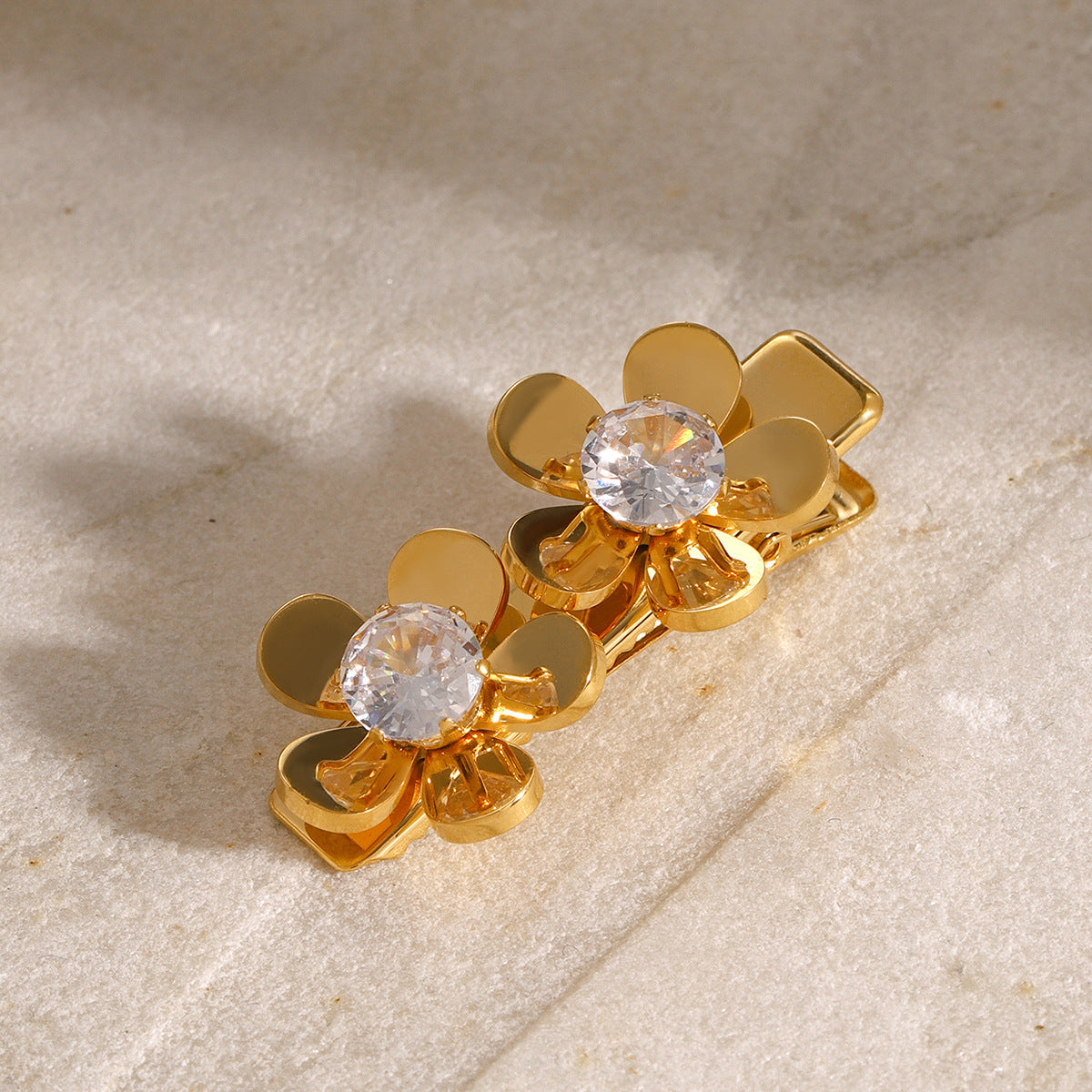 Golden Bloom Hair Clip