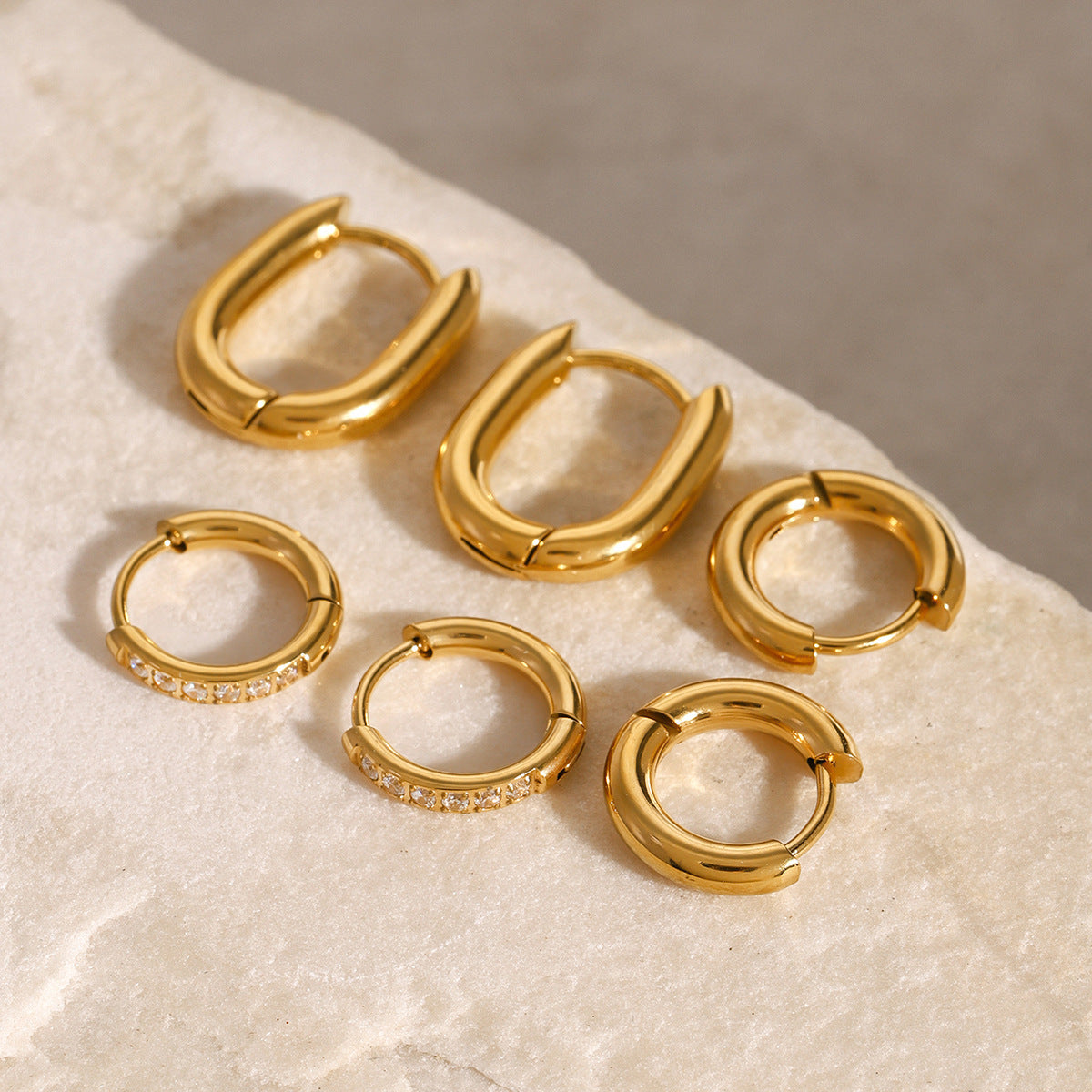 Elevate Your Style: Triple Hoop Earring Set