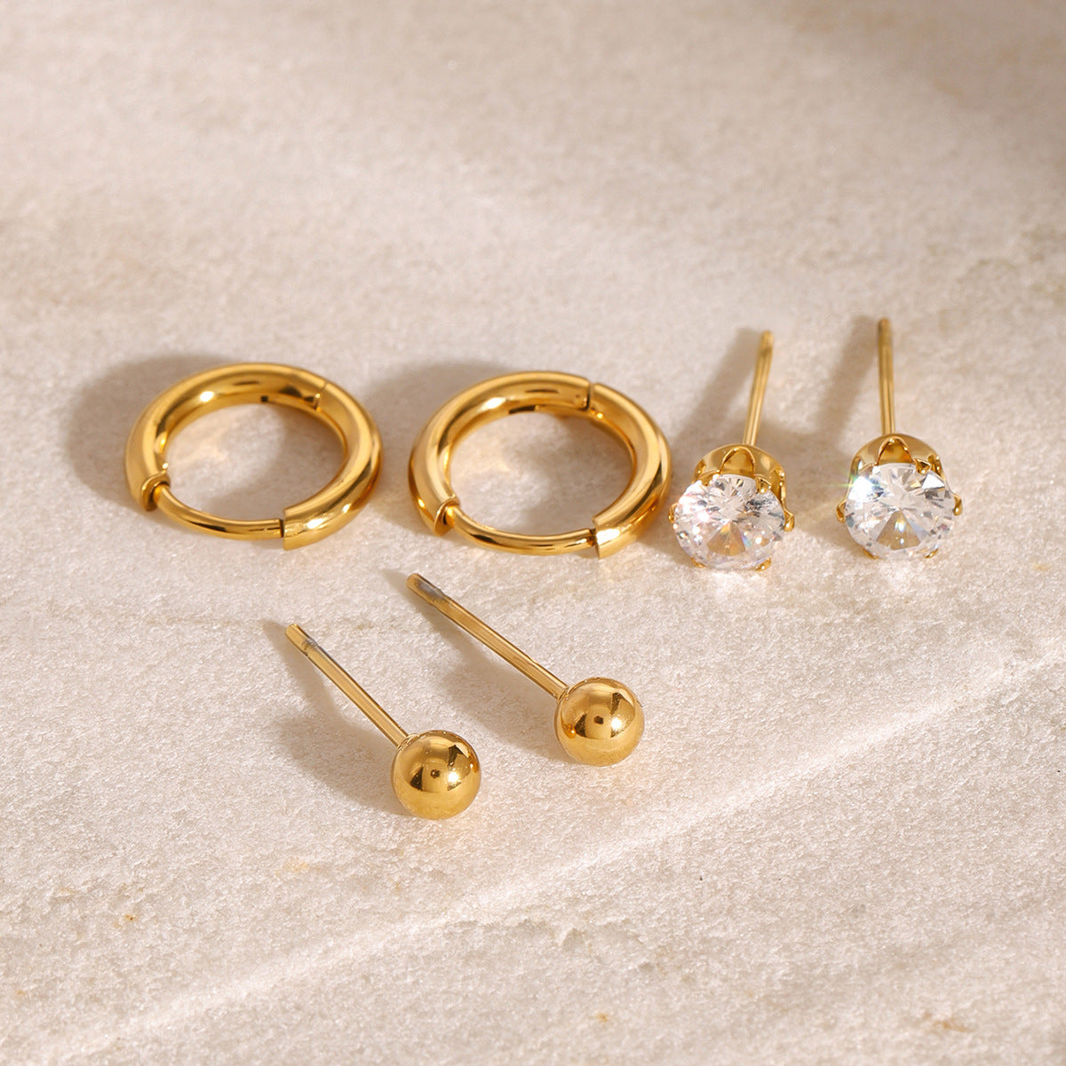 Radiant Trio Earring Set
