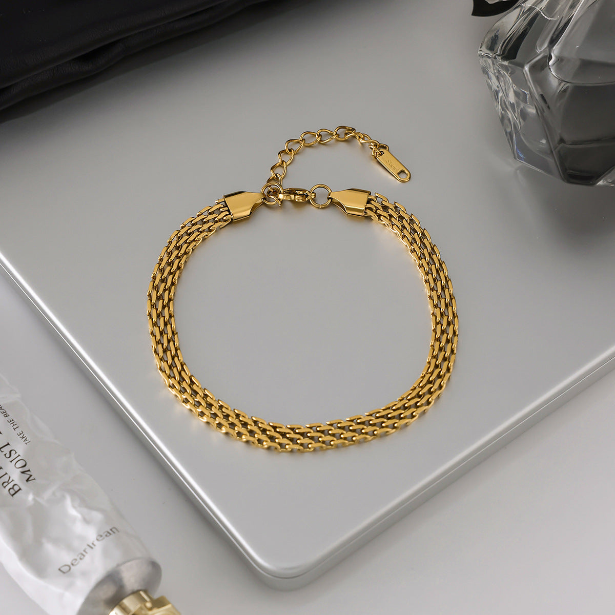 Avelie Gold Mesh Anklet