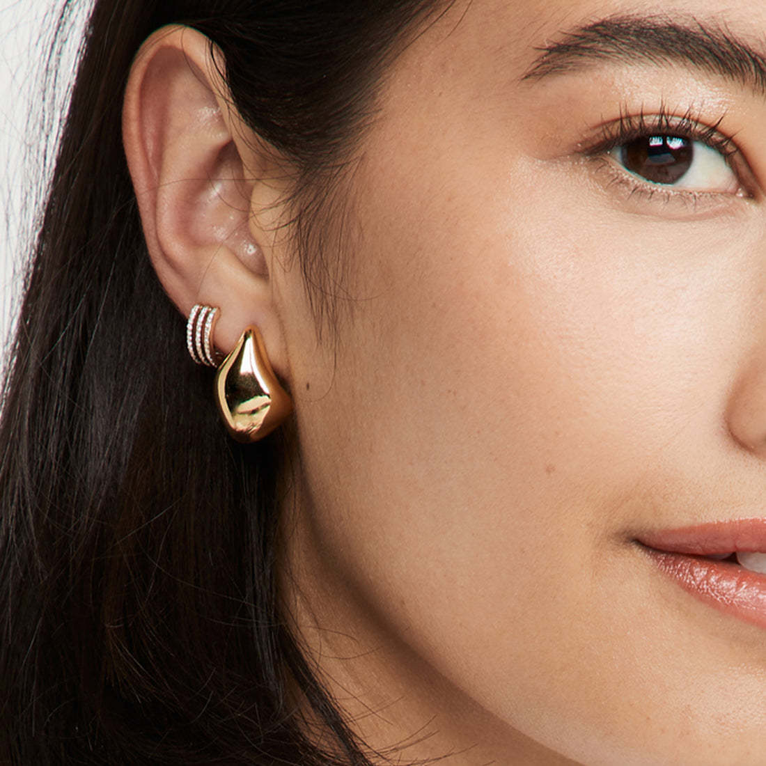 Elegant Bean Drop Earrings