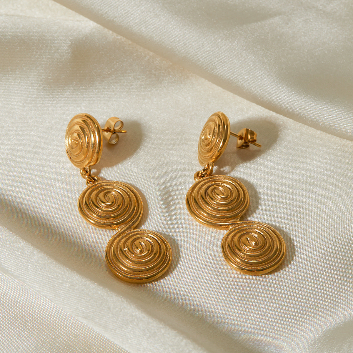 Ethereal Gold Infinity Earrings