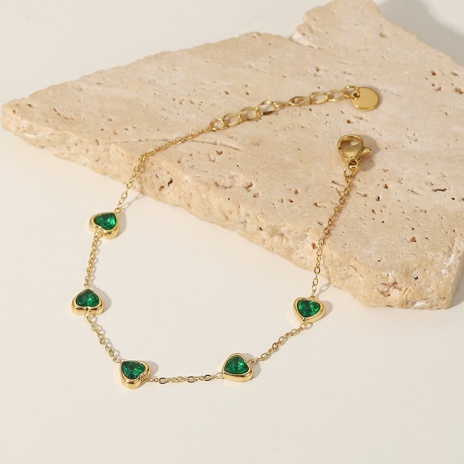 Radiant Heart Chain Bracelet