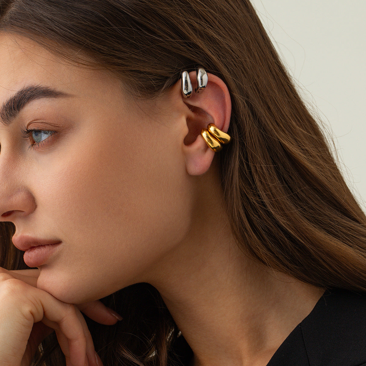 Fabienne Irregular Gold Ear Cuff