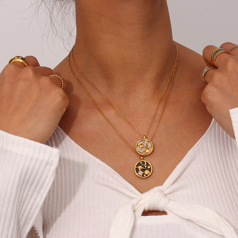 Celestial Elegance Gold Necklace
