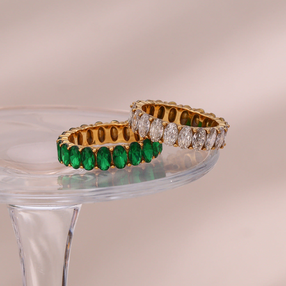 Antoinette Emerald Gold Ring