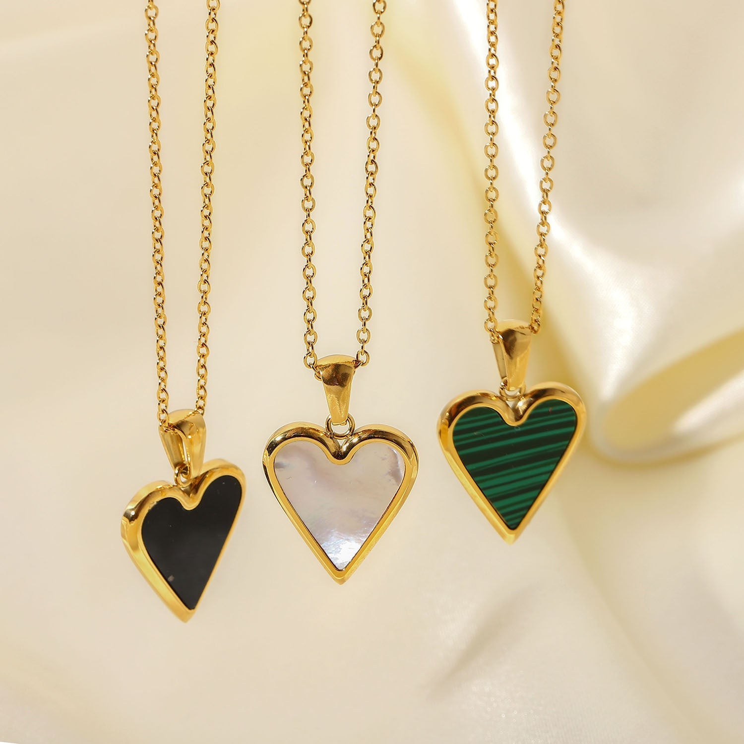 Radiant Heart Gold Necklace