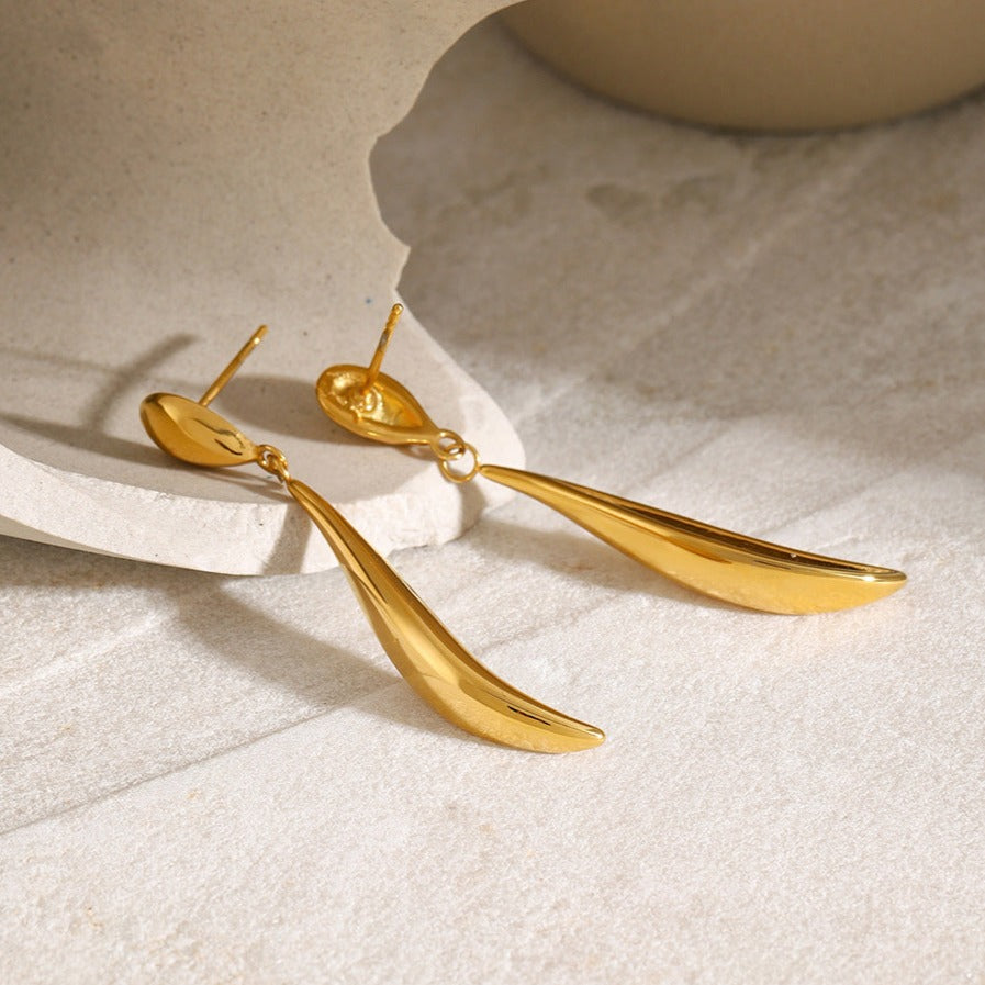 Sculpted Gold Dangles