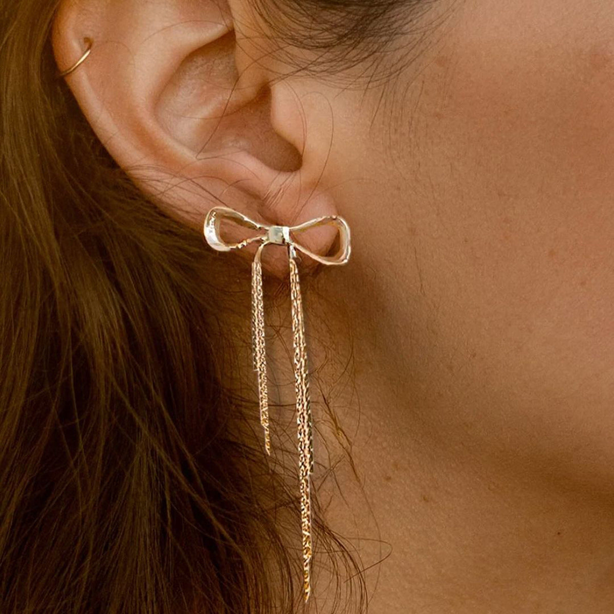 Yvette Graceful Bow Earrings