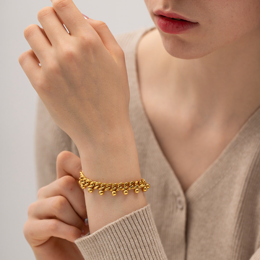 Sparkle Gold Chain Bracelet