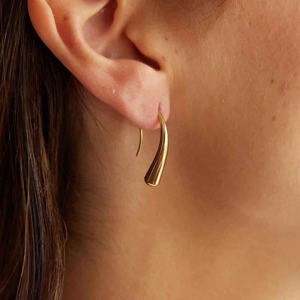 Tina Gold Twist Earrings