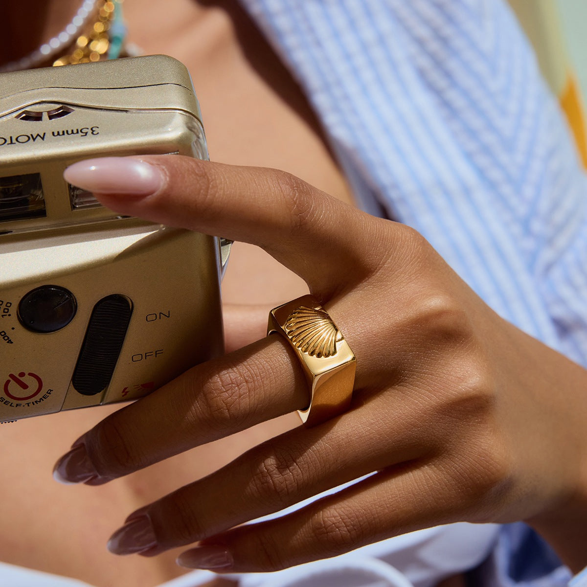 Coastal Geo Shell Ring
