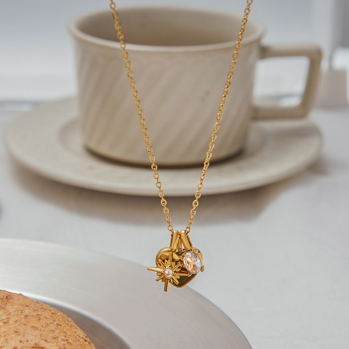 Radiant Mother's Heart Gold Locket