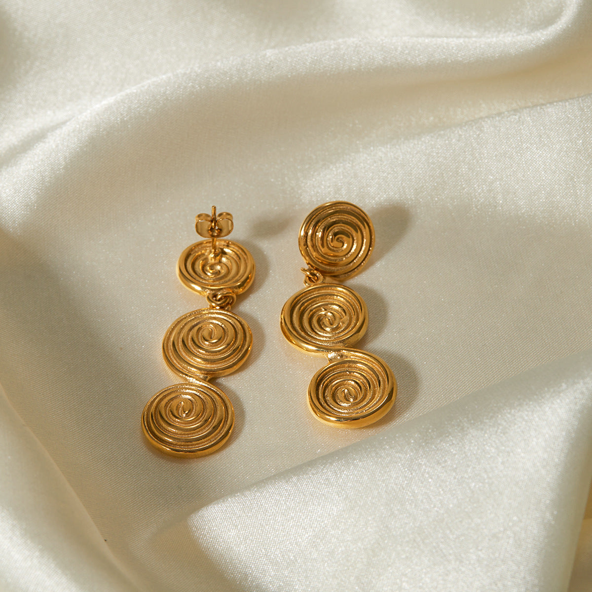 Ethereal Gold Infinity Earrings