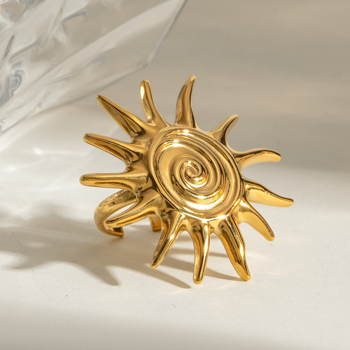 Radiant Celestial Sun Ring