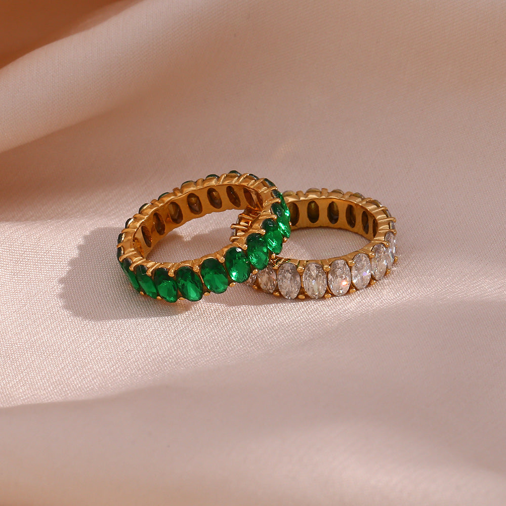 Antoinette Emerald Gold Ring