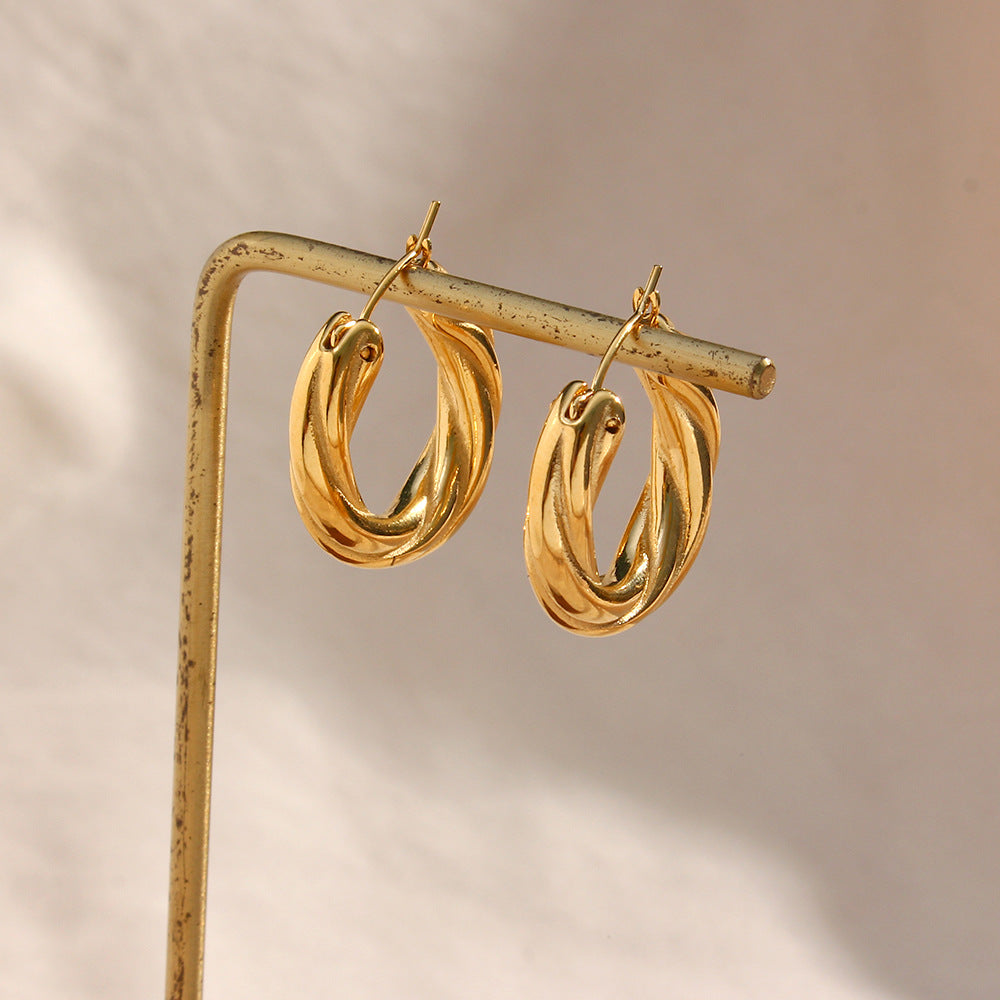 Denisse Sculpted Hoop Earrings