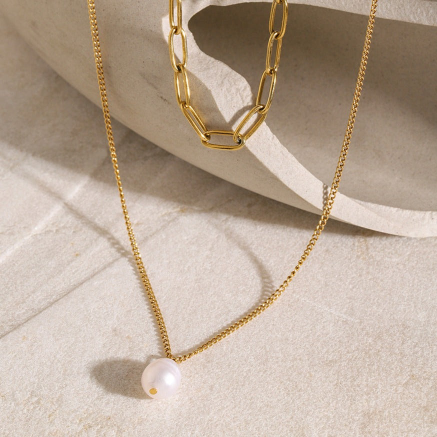 Ocean Whisper Pearl Necklace