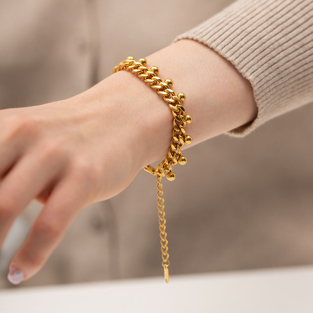 Sparkle Gold Chain Bracelet