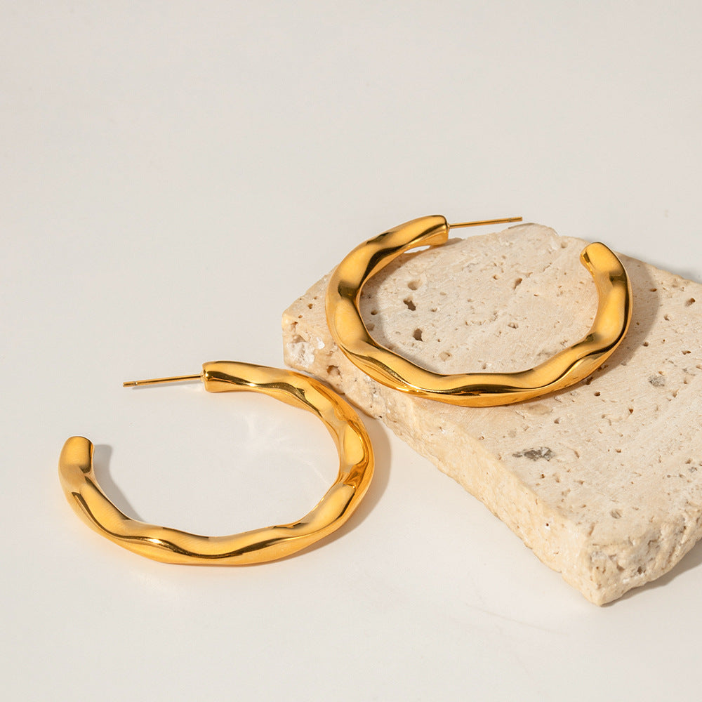 Anya Sculptural Gold Earrings