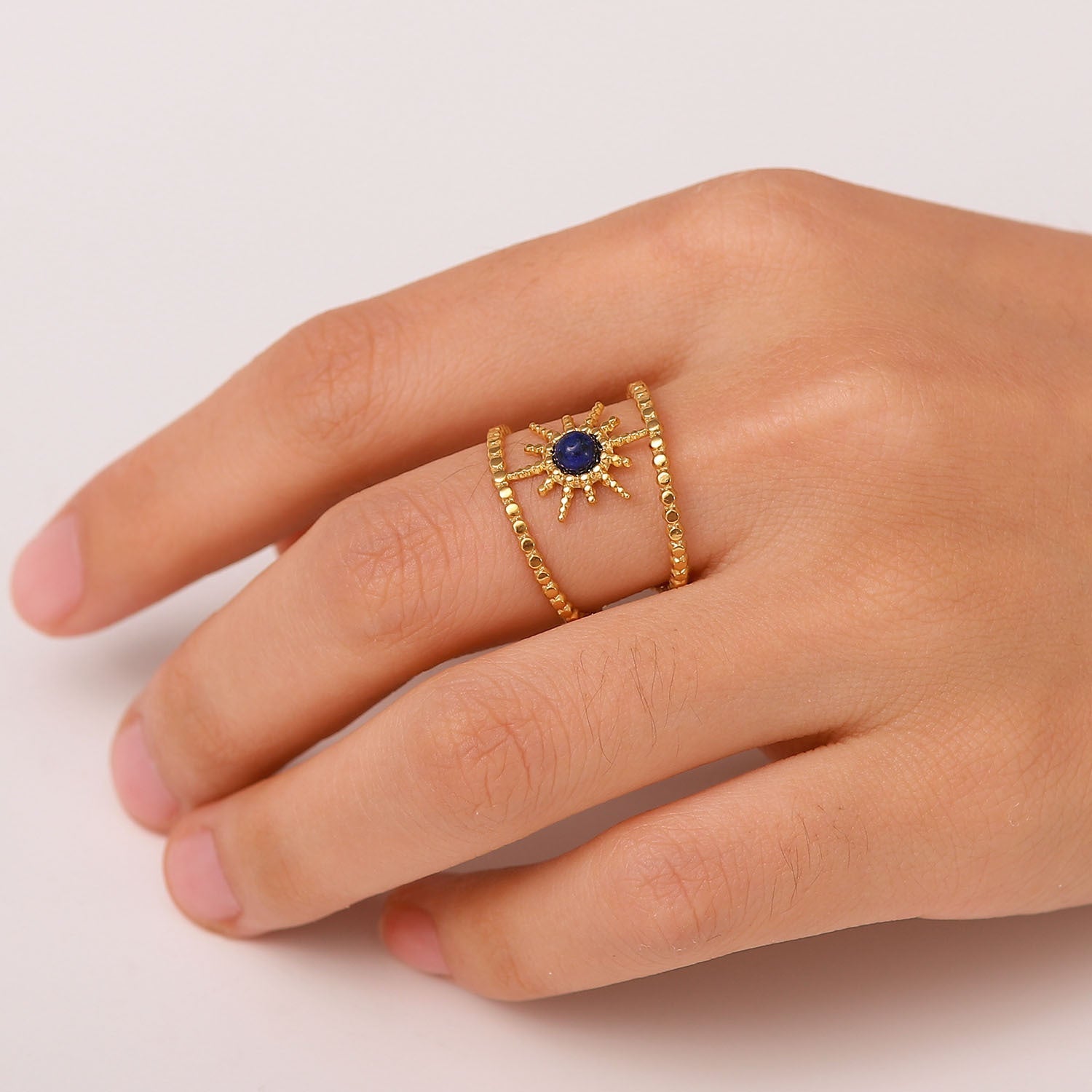 Celestial Sparkle Gold Ring