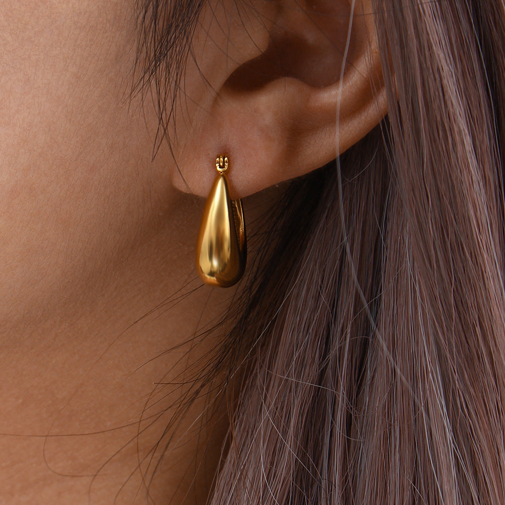 Evie Gold Hoop Earrings