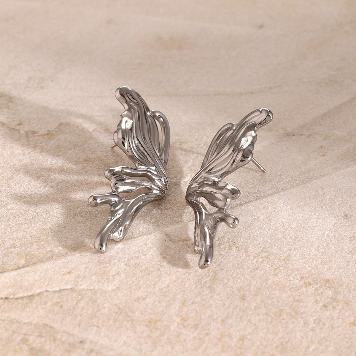 Estella Butterfly Silver Studs