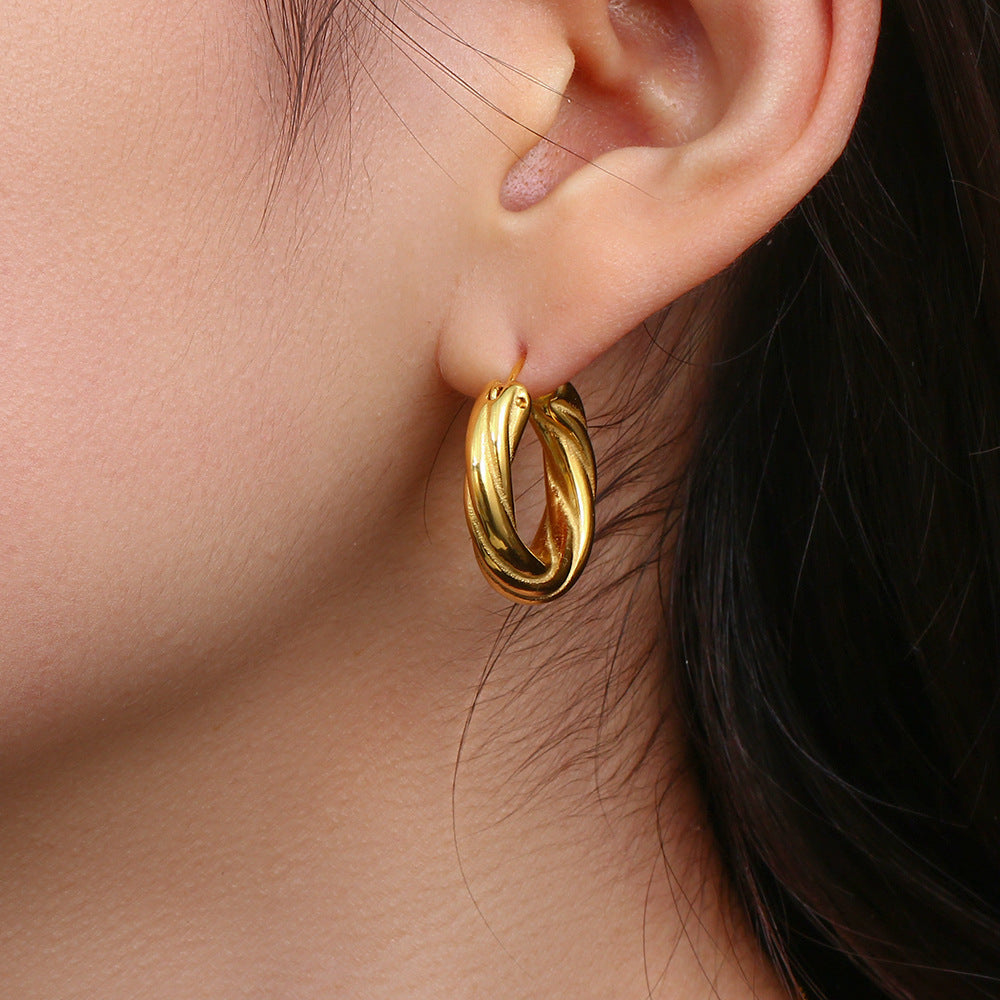 Denisse Sculpted Hoop Earrings