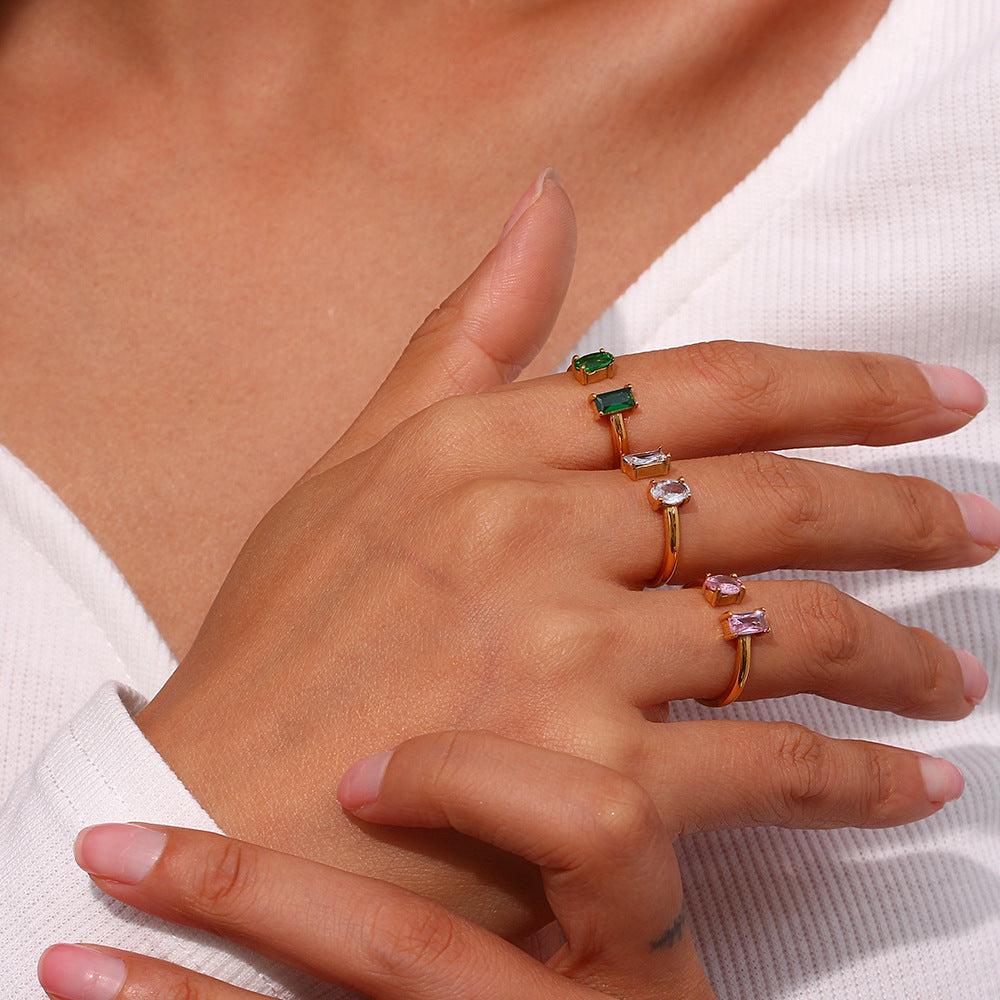 Luminous Gemstone Ring