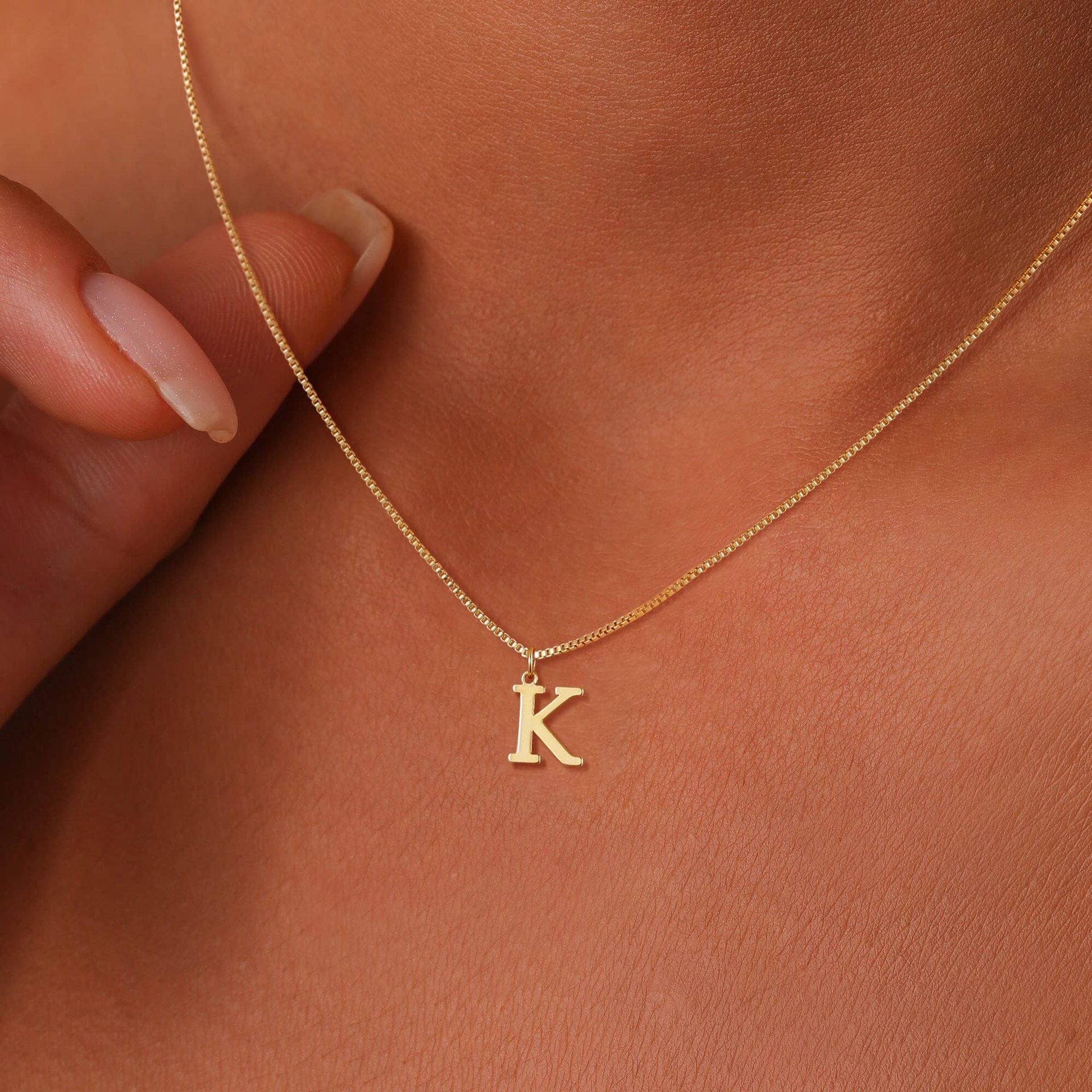 Personalized Initial Gold Necklace