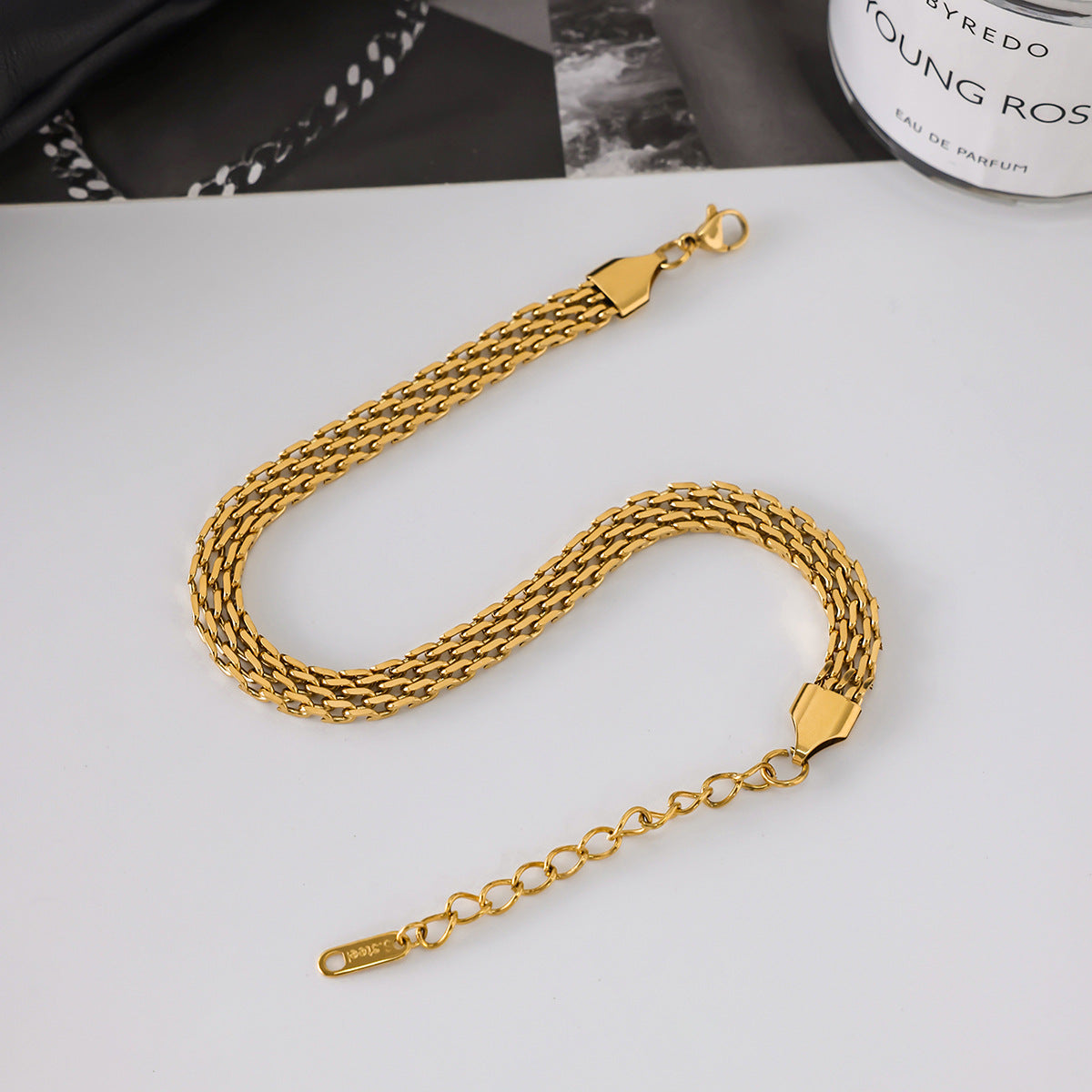 Avelie Gold Mesh Anklet