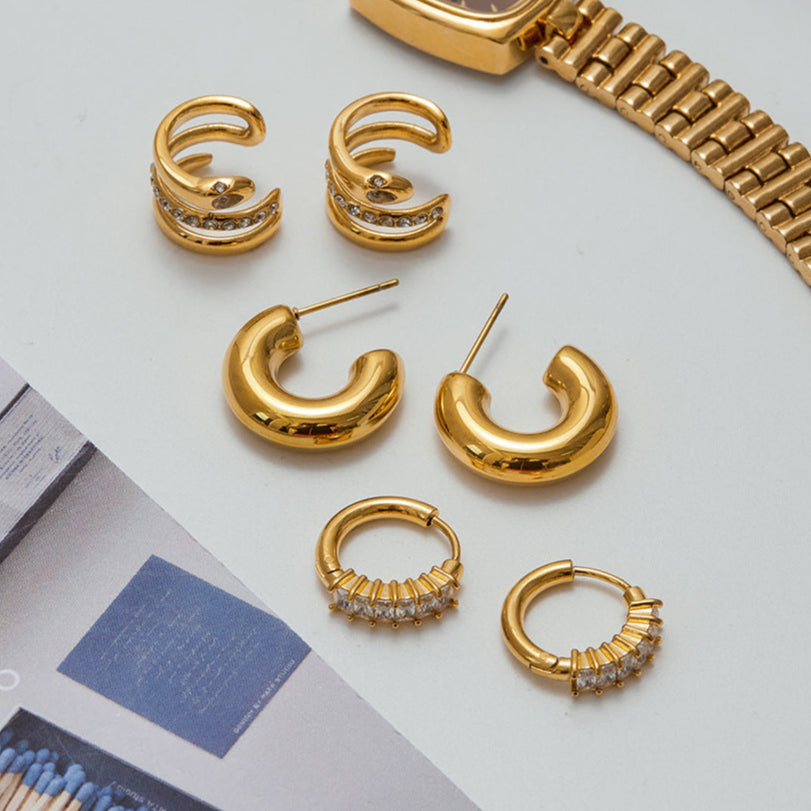 Orielle's Trio Gold Earring Set