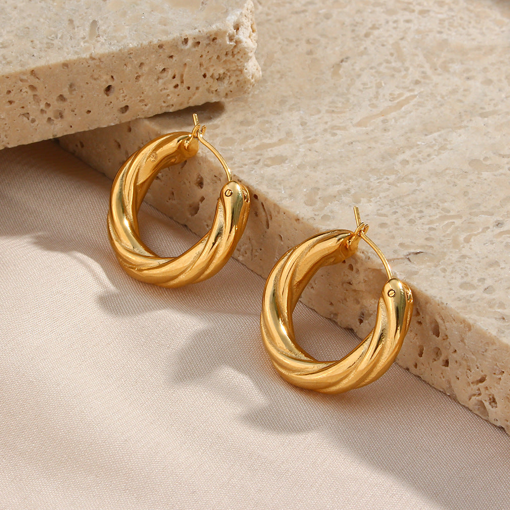 Denisse Sculpted Hoop Earrings