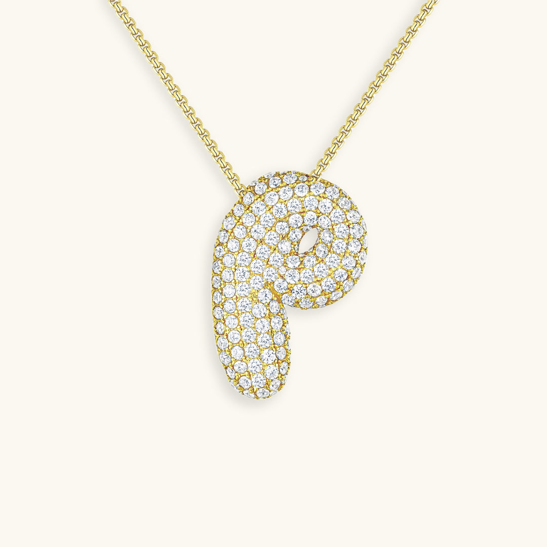 Bespoke Diamond Initial Pendant Necklace