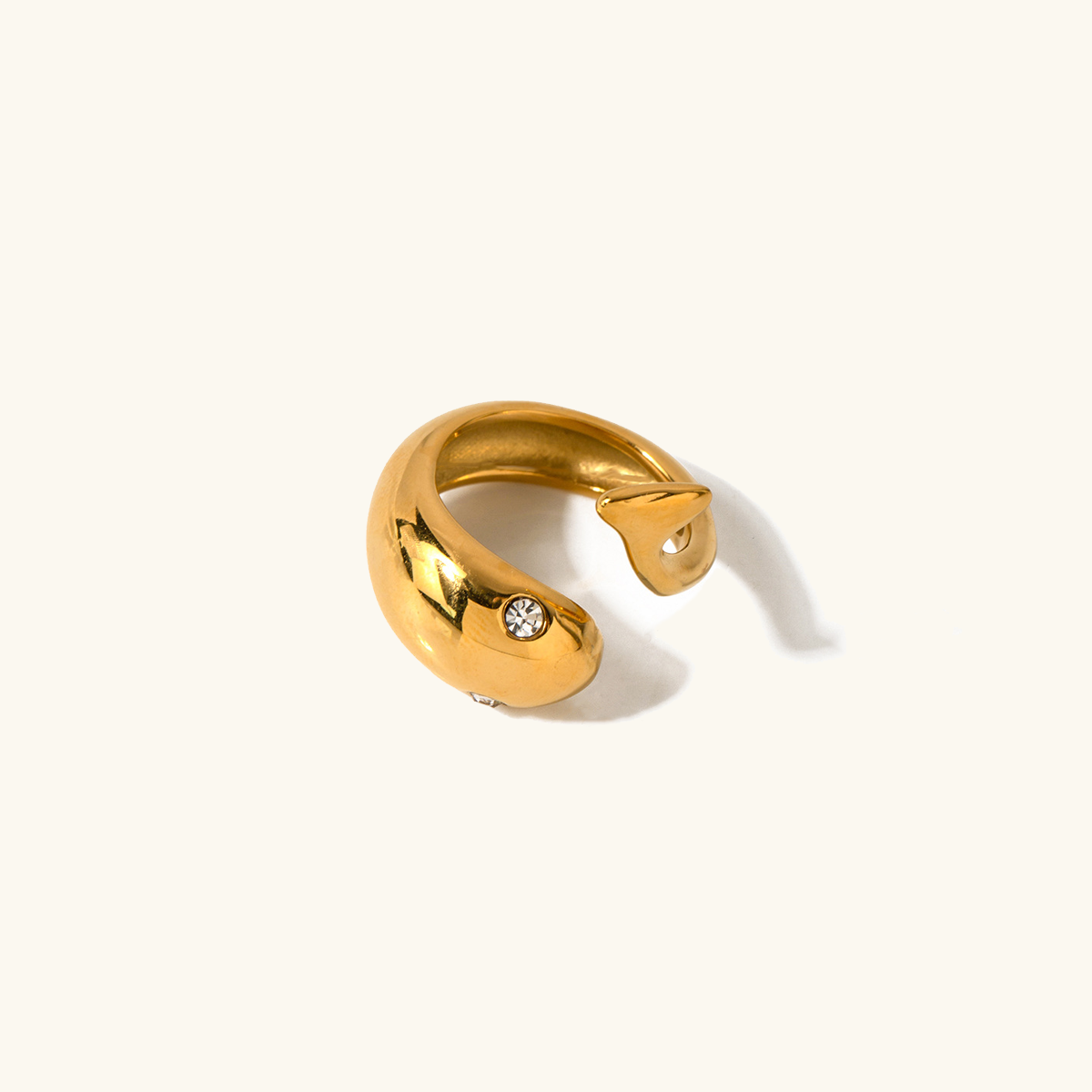 Serpentine Aura Gold Ring