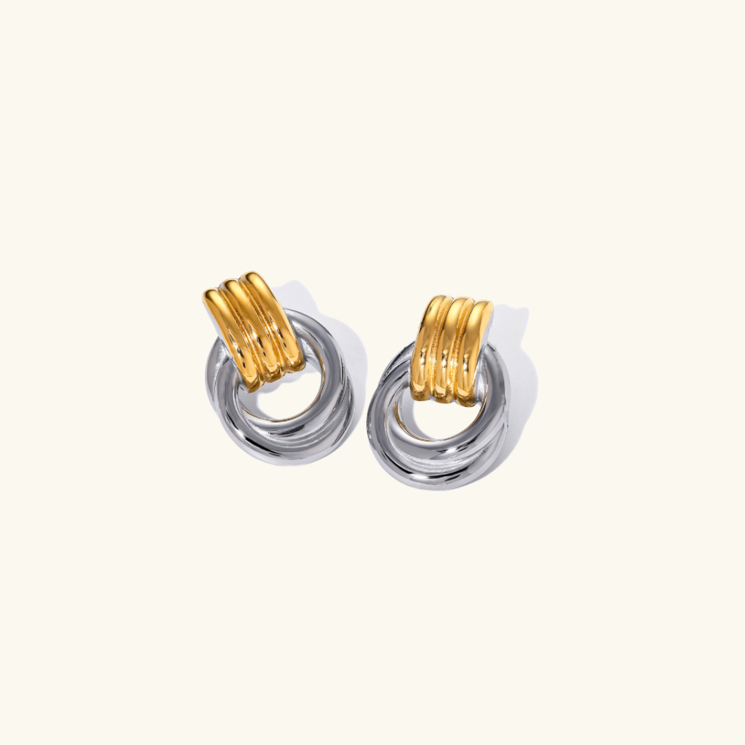 Elegant Aurora Layered Hoops
