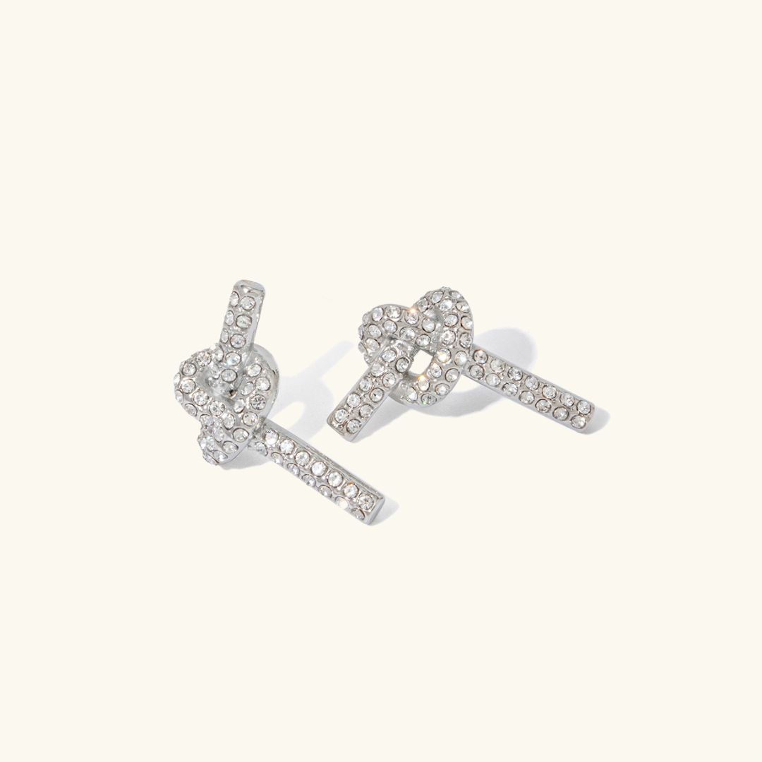 Elegance Knot Diamond Earrings