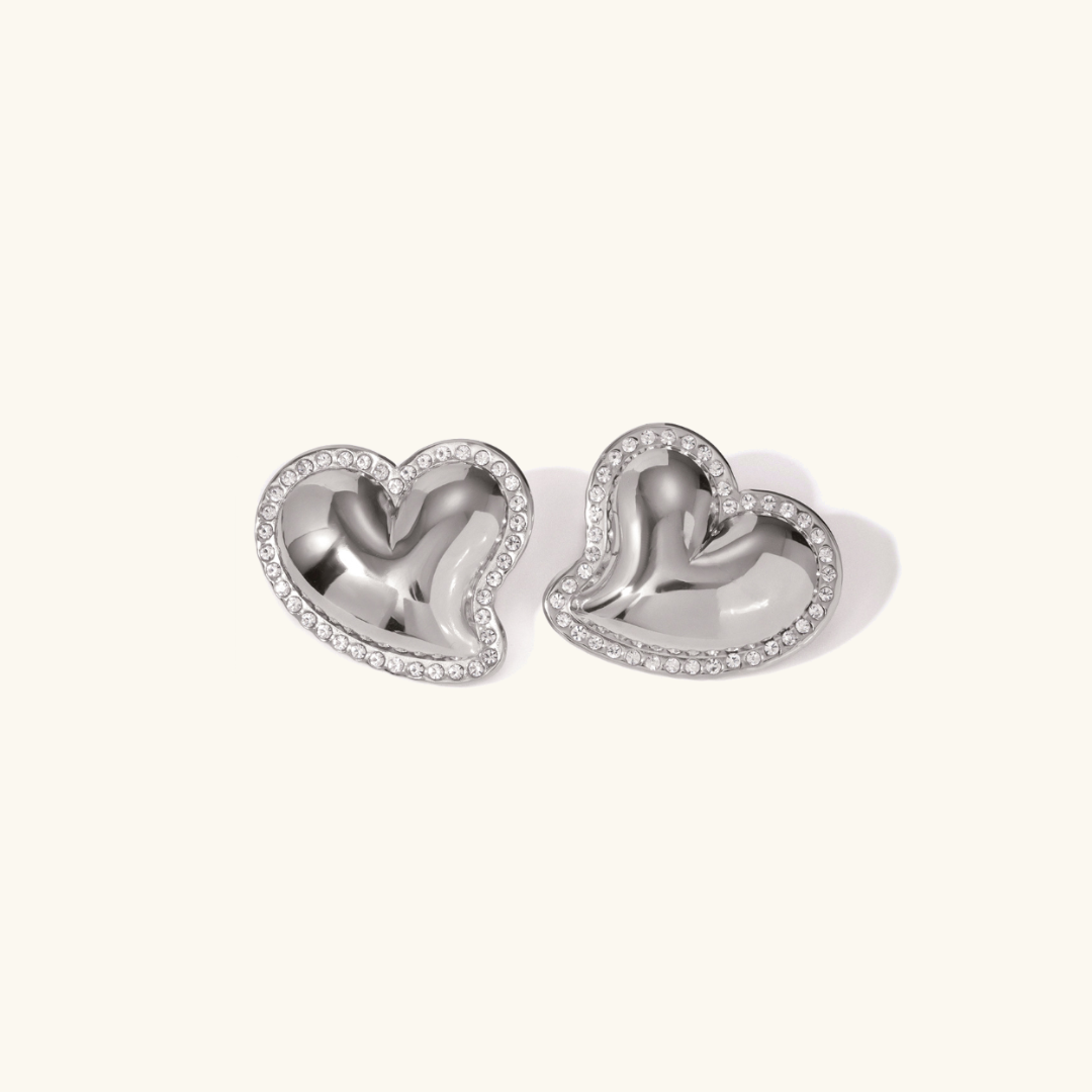 Luxe Heart Studs