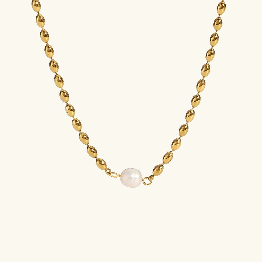 Oceanic Pearl Strand Necklace