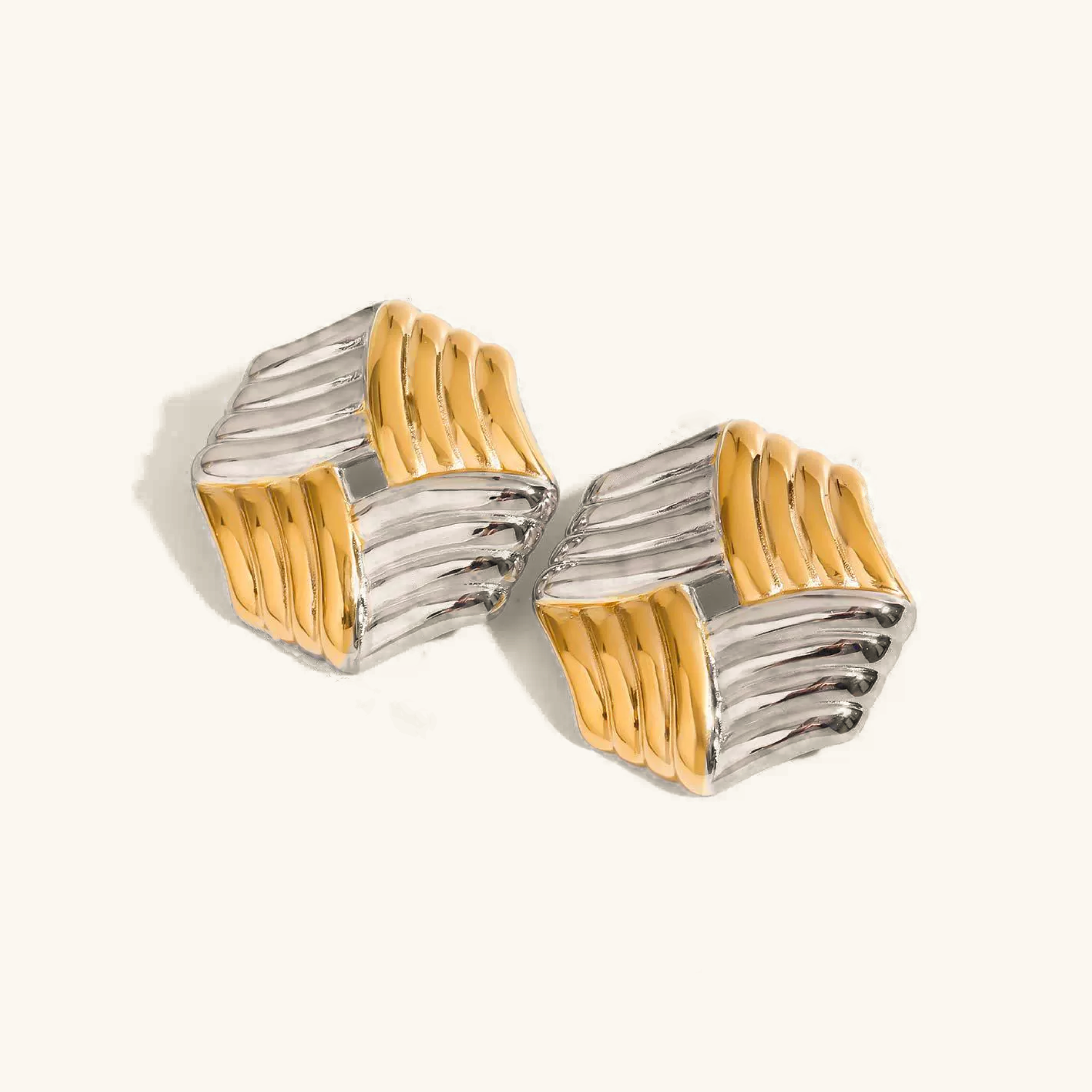 Vanessa Geometric Gold Earrings