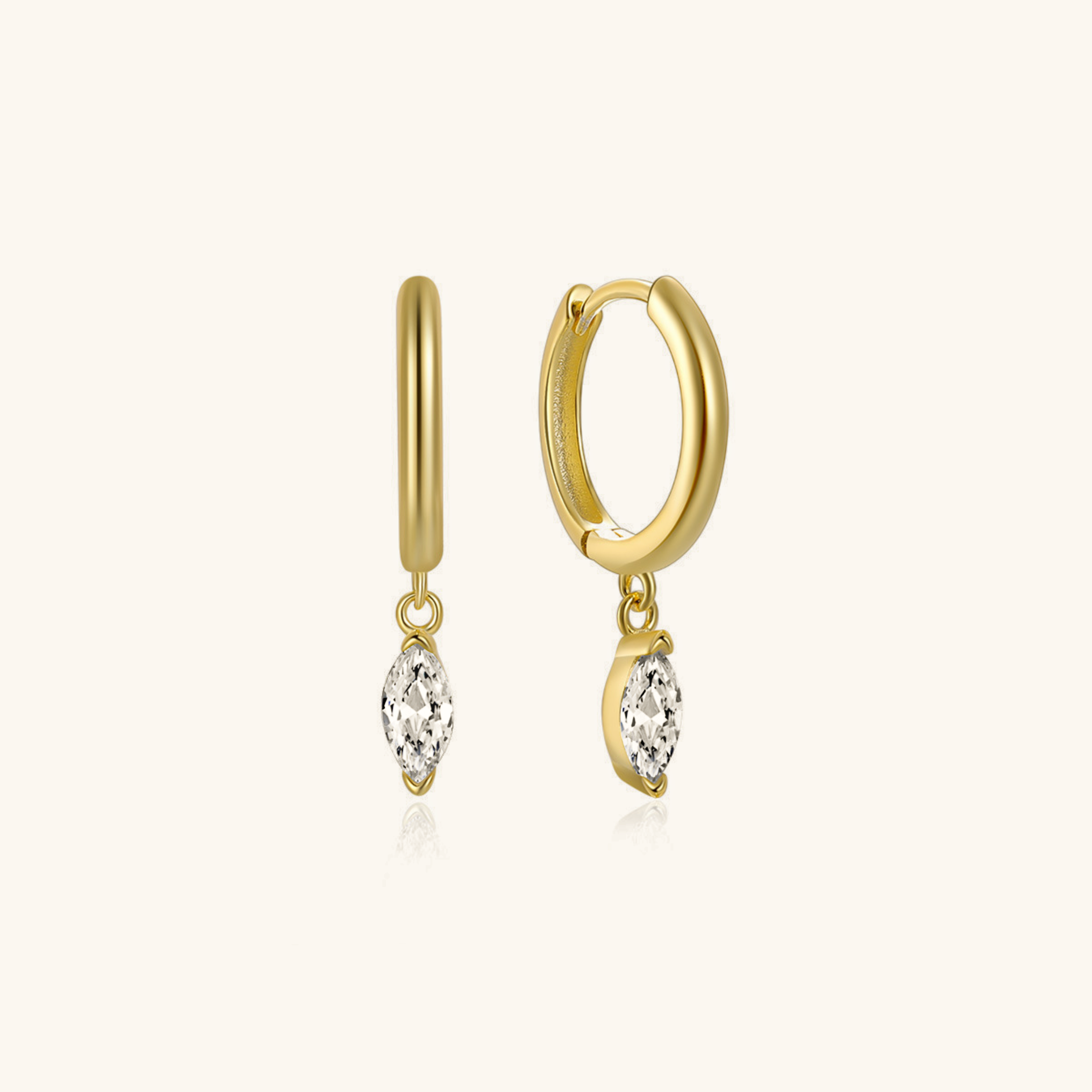 Radiant Diamond Sparkle Hoops