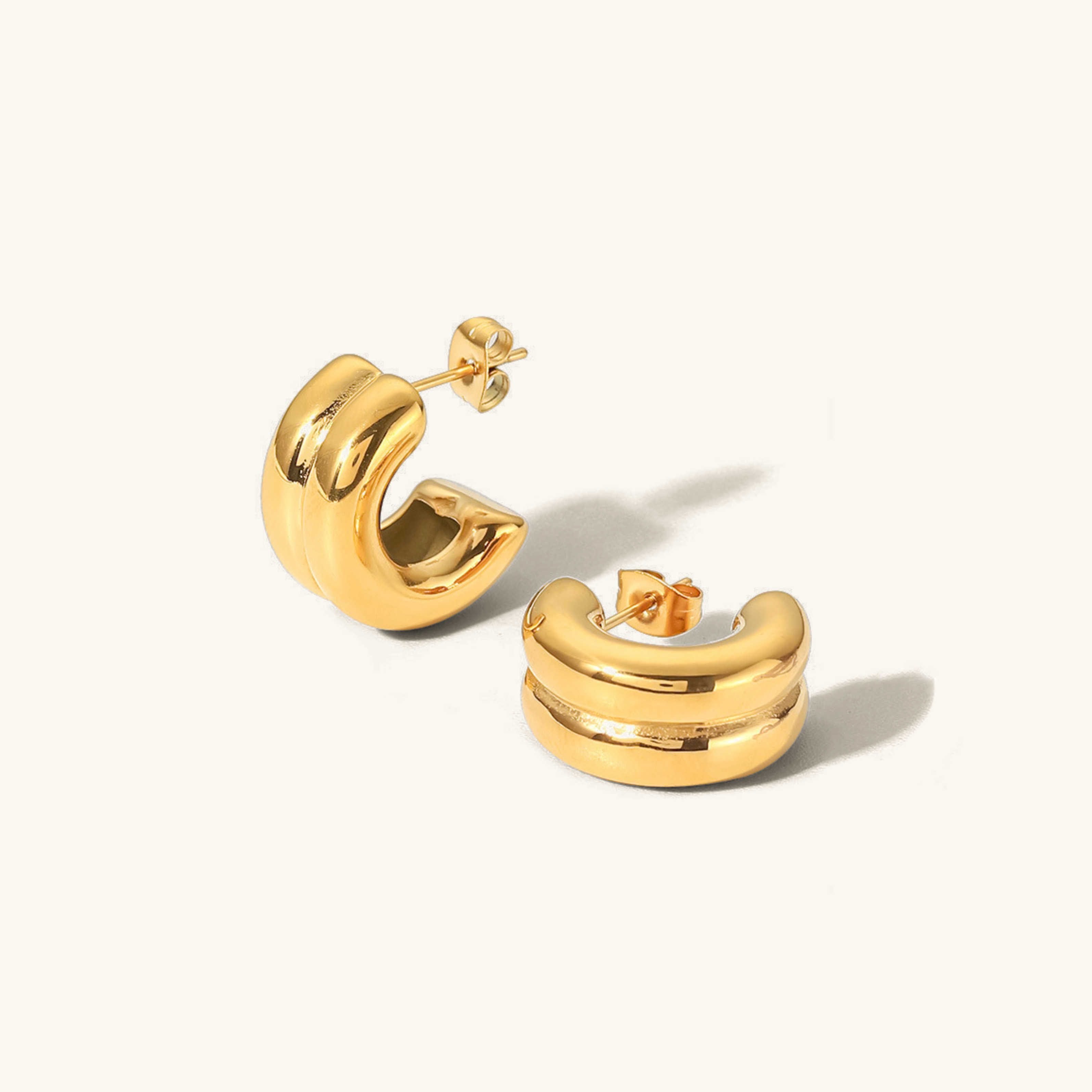 Elegant Gold Hoop Earrings