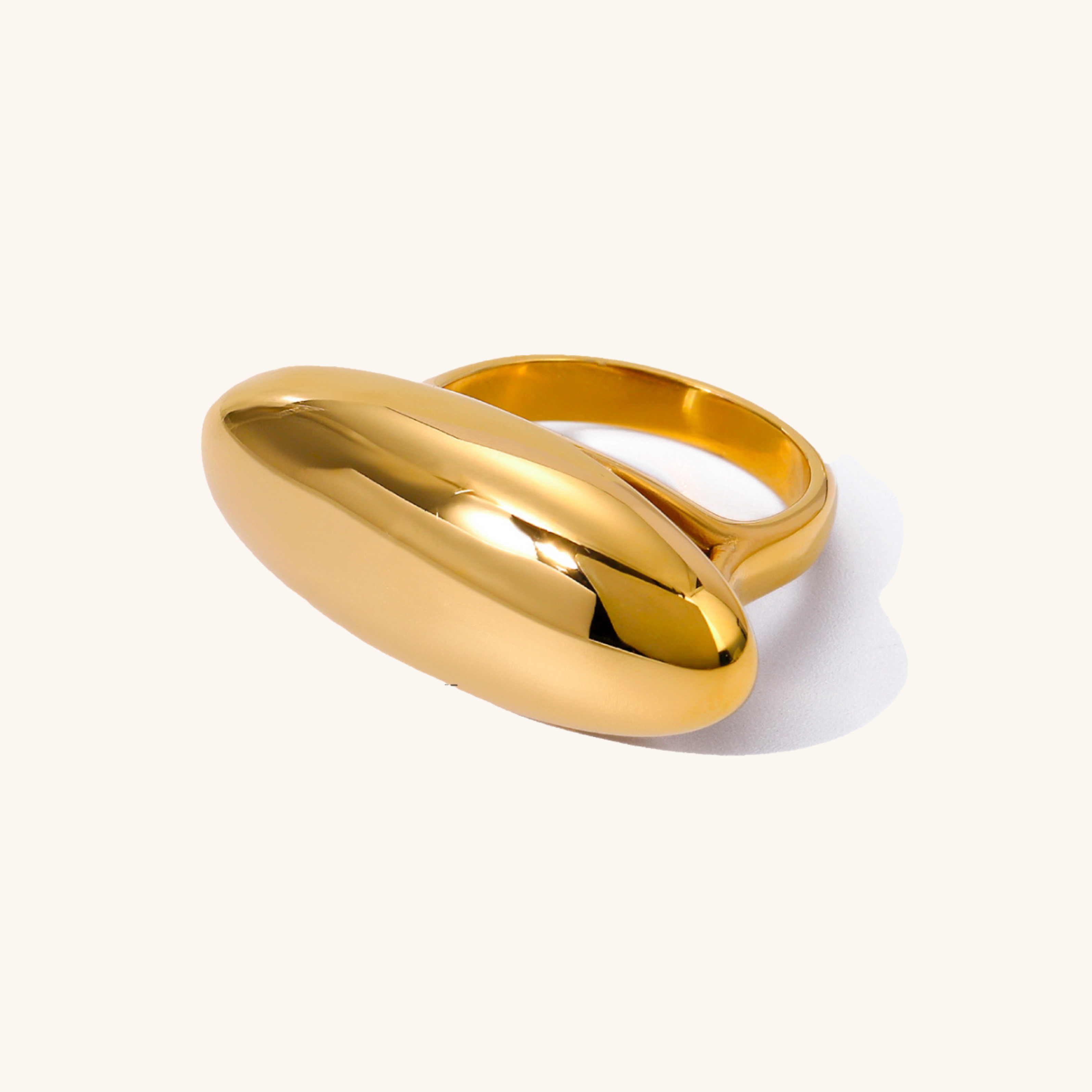 Lenora Oval Stone Statement Ring