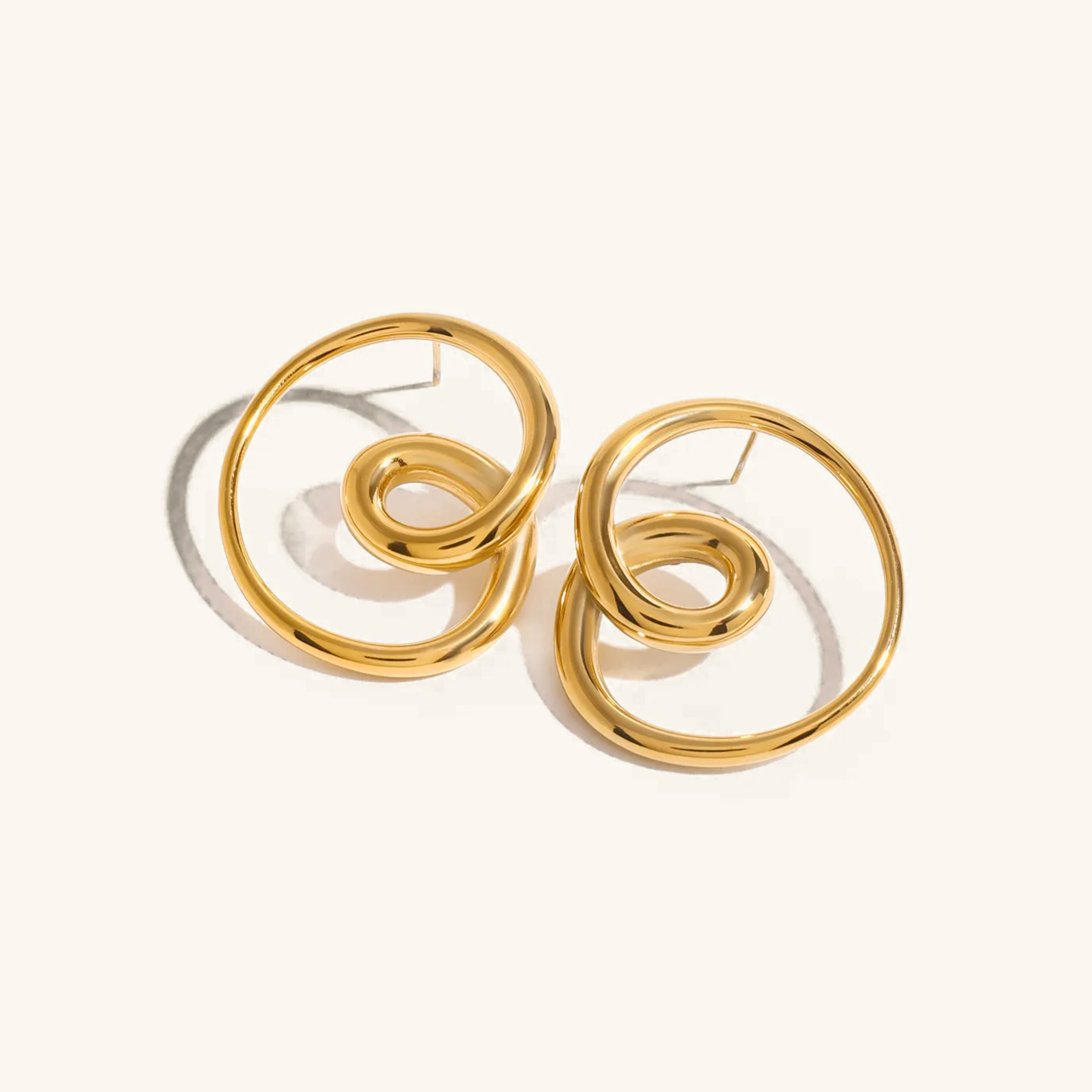 Elysian Twisted Gold Earrings