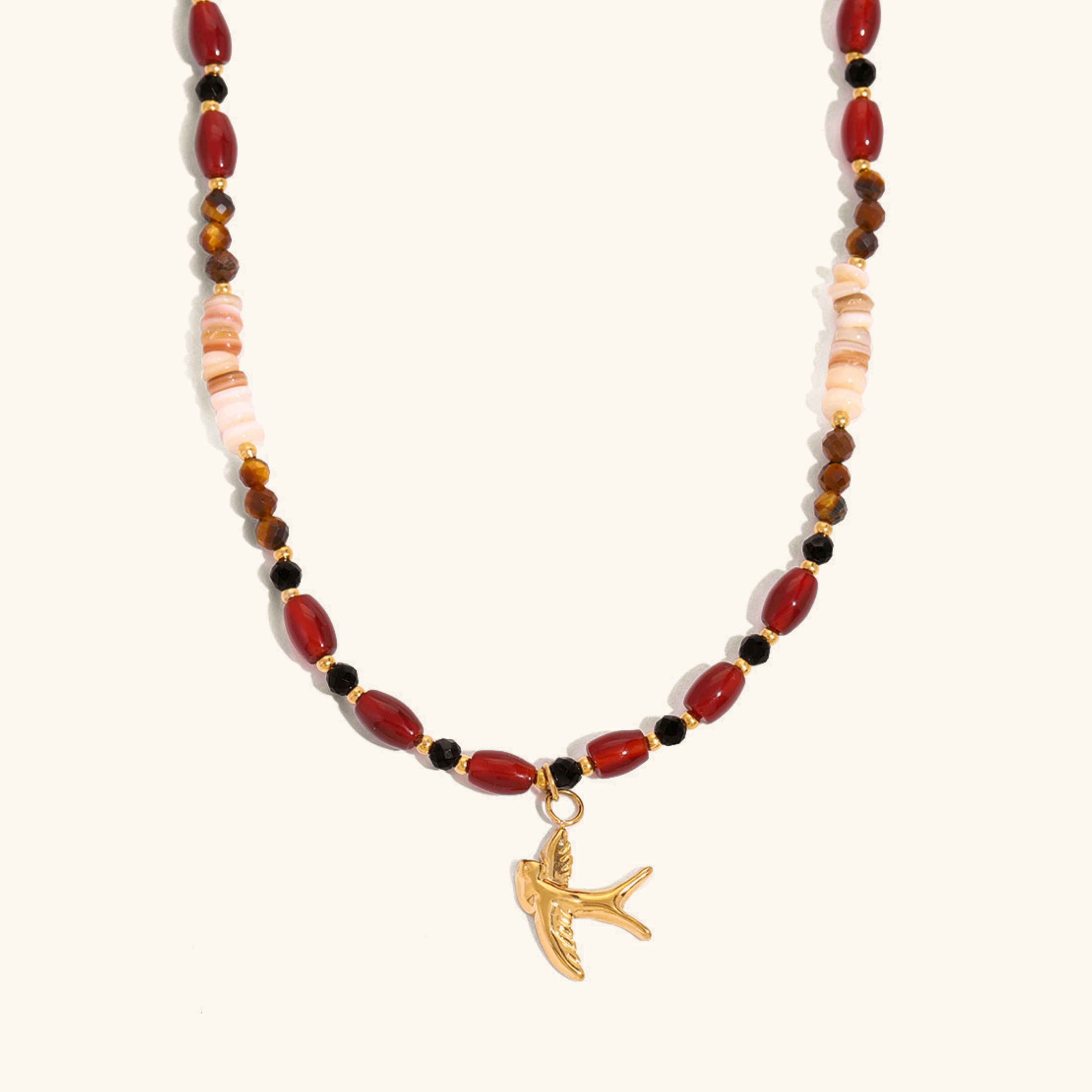 Radiant Tiger's Eye Gemstone Necklace